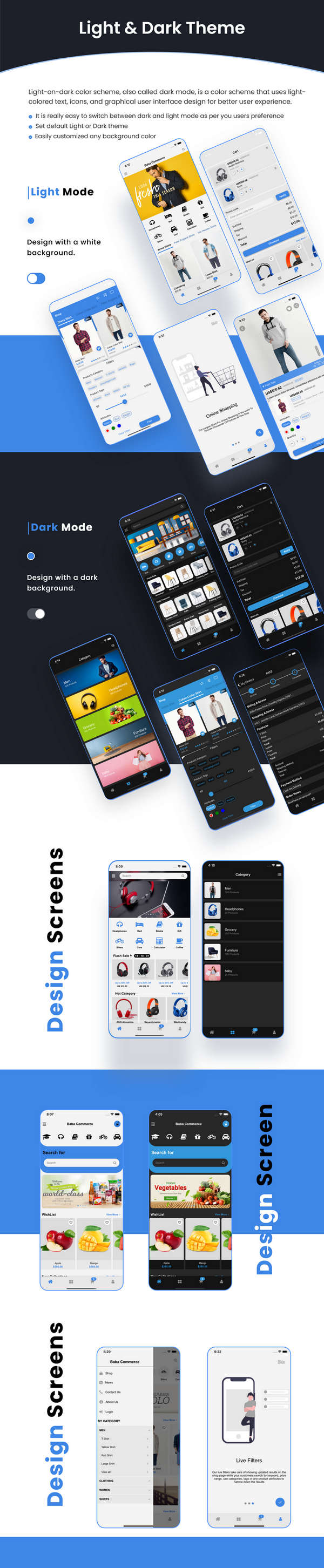ShopKit零售店POS和电商购物应用APP模板React Native&Ionic源码V2.5