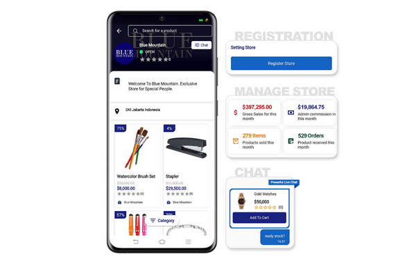 Flutter仿Shopee多卖家入驻购物商城APP源码V6.0 带视频教程