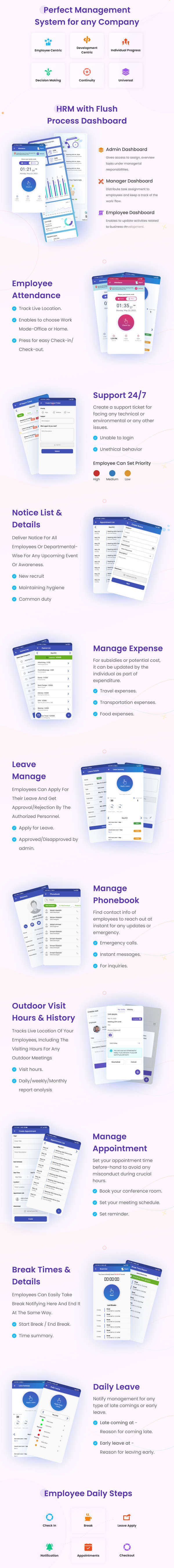 Tseno企业人力资源管理系统Flutter应用APP源码V3.0 含Web端源码