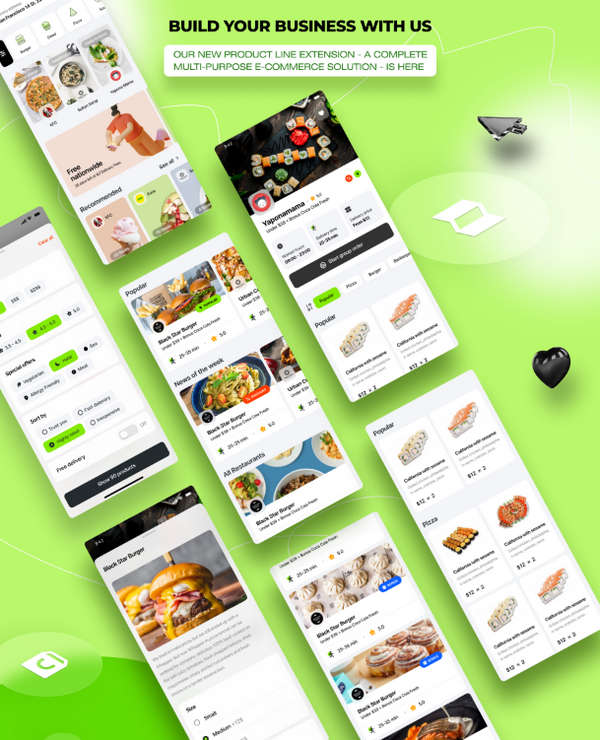 带团购多餐厅入驻在线订餐和送餐Flutter双端APP源码V3.4(Web+后端+买家APP)