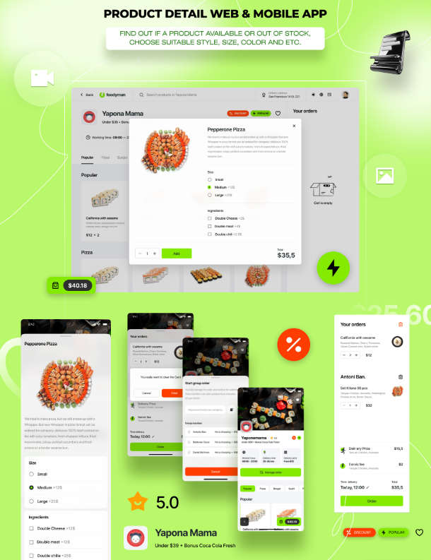 带团购多餐厅入驻在线订餐和送餐Flutter双端APP源码V3.4(Web+后端+买家APP)