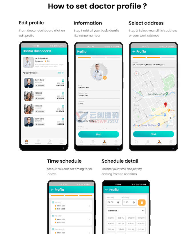 DocBook掌上医生预约系统Flutter双端APP源码V5.0