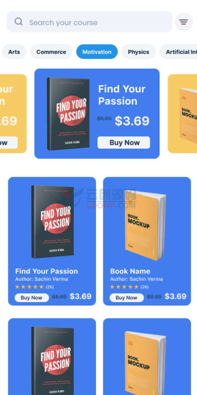 BookShelf在线电子书城和PDF阅读器Flutter手机APP源码