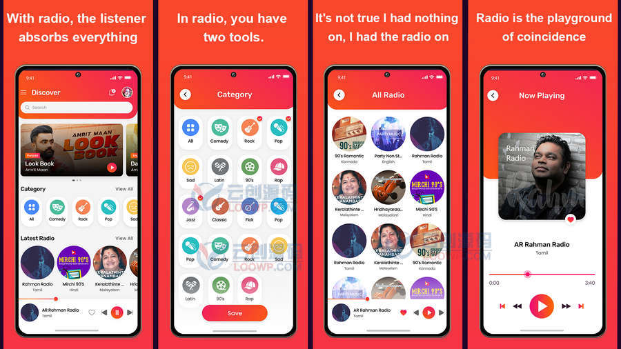 FRadio全球在线广播电台收听Flutter双端APP源码带后台