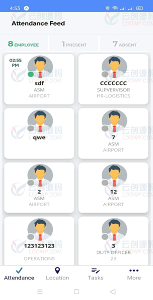 企业员工上班考勤跟踪React Native双端APP源码带后端V2.0