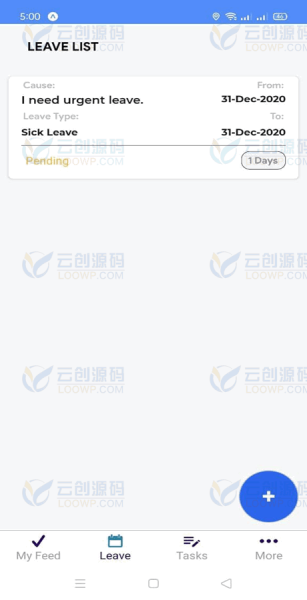 企业员工上班考勤跟踪React Native双端APP源码带后端V2.0