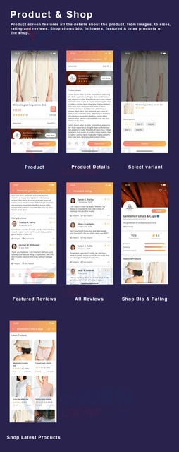 iClipse多卖家电子商务购物React Native应用APP模板UI工具包
