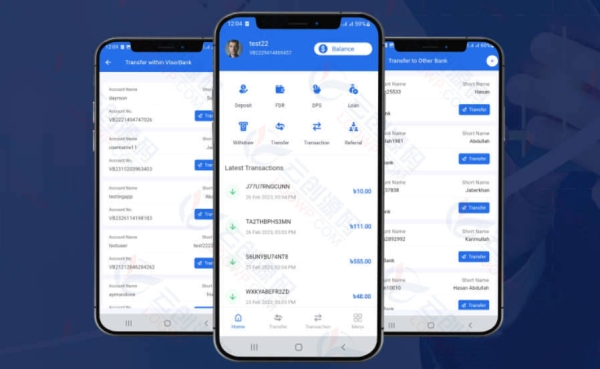 Flutter掌上互联网银行/数字银行系统APP源码V1.1