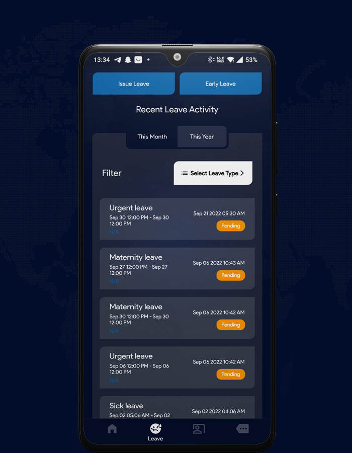 Flutter掌上考勤系统HR人力资源管理APP源码带后端V4.0