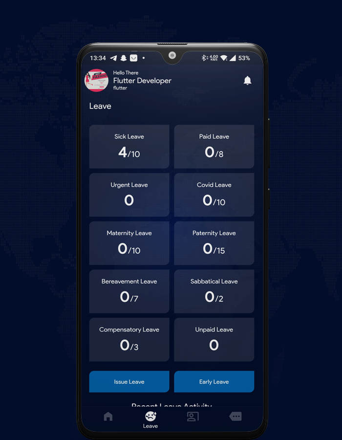Flutter掌上考勤系统HR人力资源管理APP源码带后端V4.0