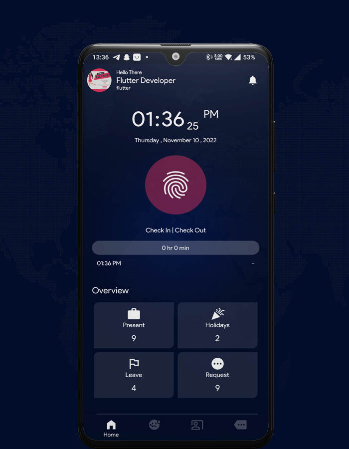 Flutter掌上考勤系统HR人力资源管理APP源码带后端V4.0