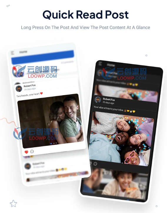 FBSocial仿脸书社交网络系统Flutter双端APP源码V7.3