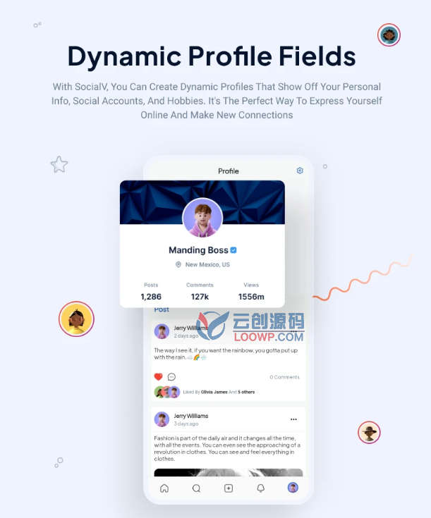 FBSocial仿脸书社交网络系统Flutter双端APP源码V7.3
