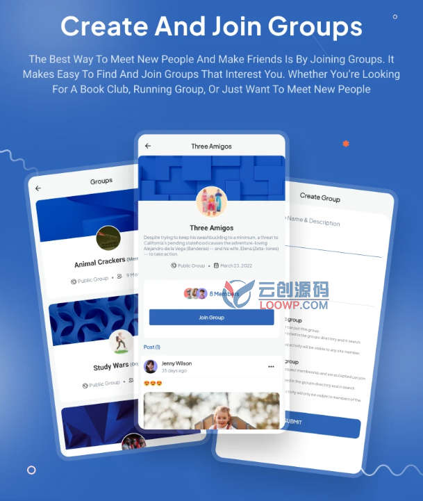 FBSocial仿脸书社交网络系统Flutter双端APP源码V7.3