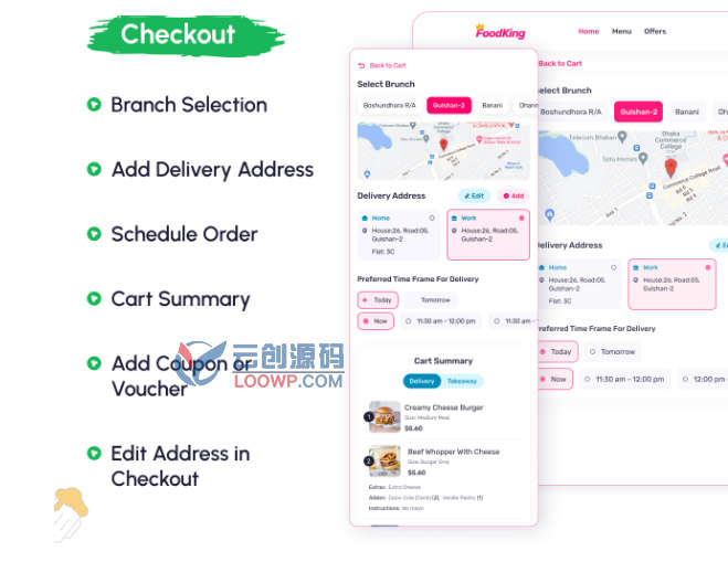 全开源多店版Flutter在线订餐送餐APP源码V2.4(含Web前后端)