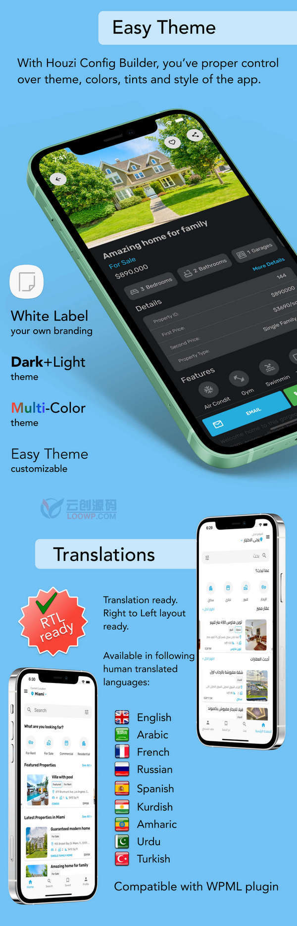 HouseMan掌上租房买房售房Flutter双端APP源码V1.3.9.1