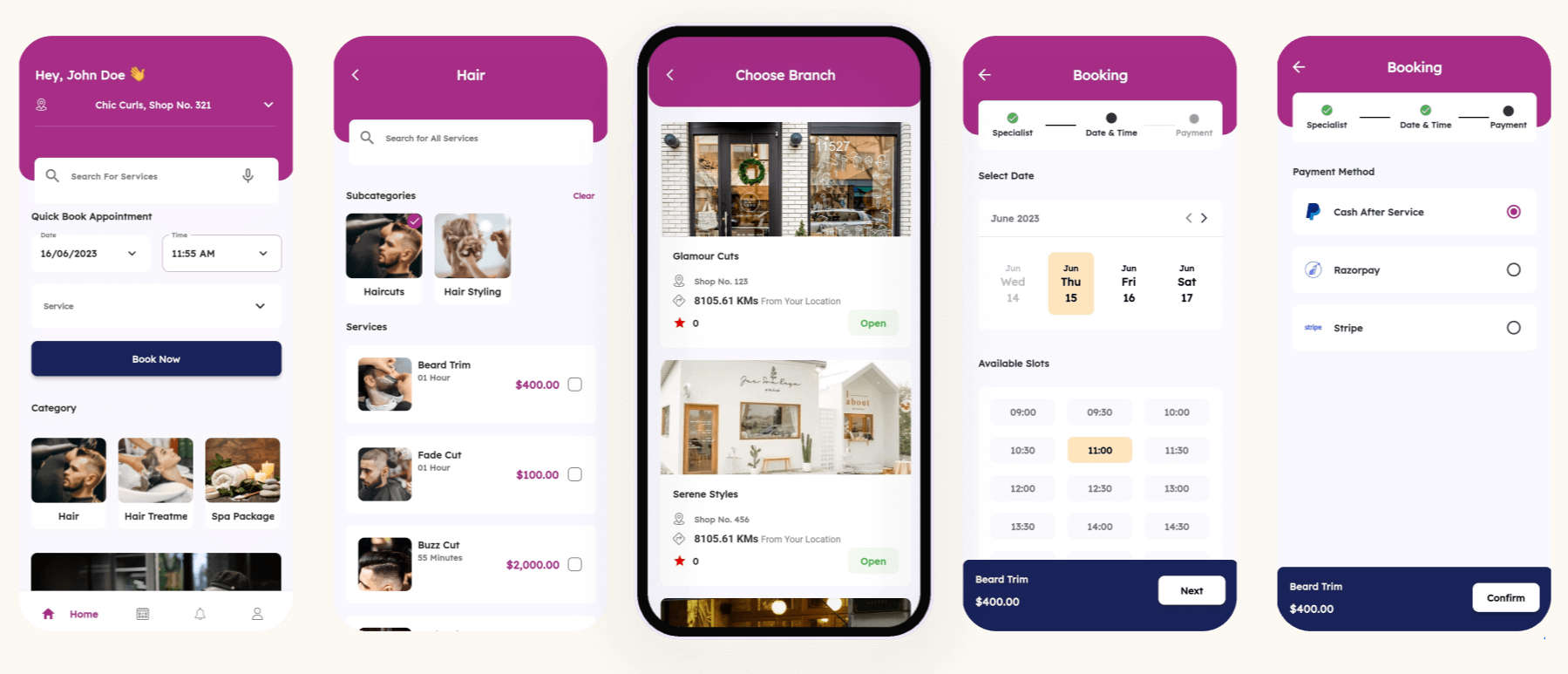 Flutter美发沙龙SPA掌上预约管理系统APP源码V1.3.0
