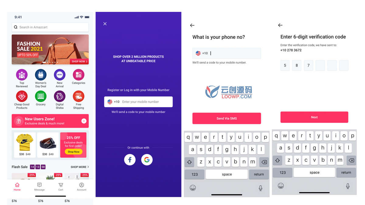 ACart跨境电商系统配套Flutter手机购物APP源码V1.6.0