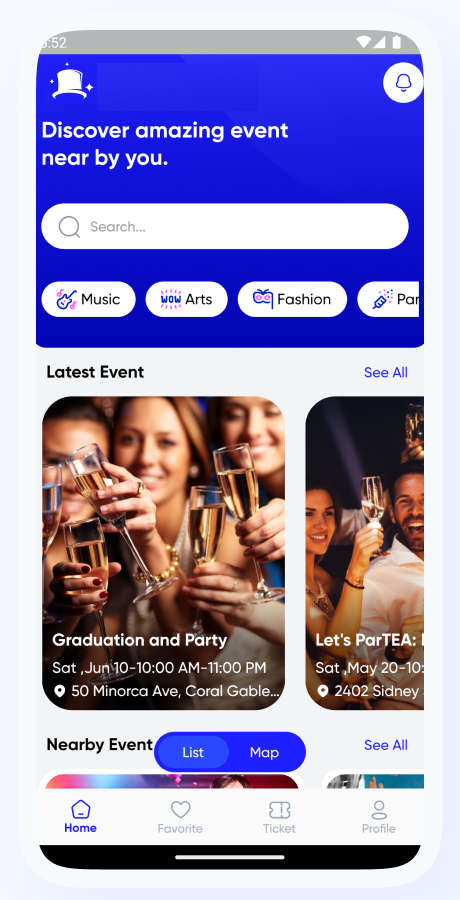 TicketMate多商户活动门票预订系统Flutter双端APP源码