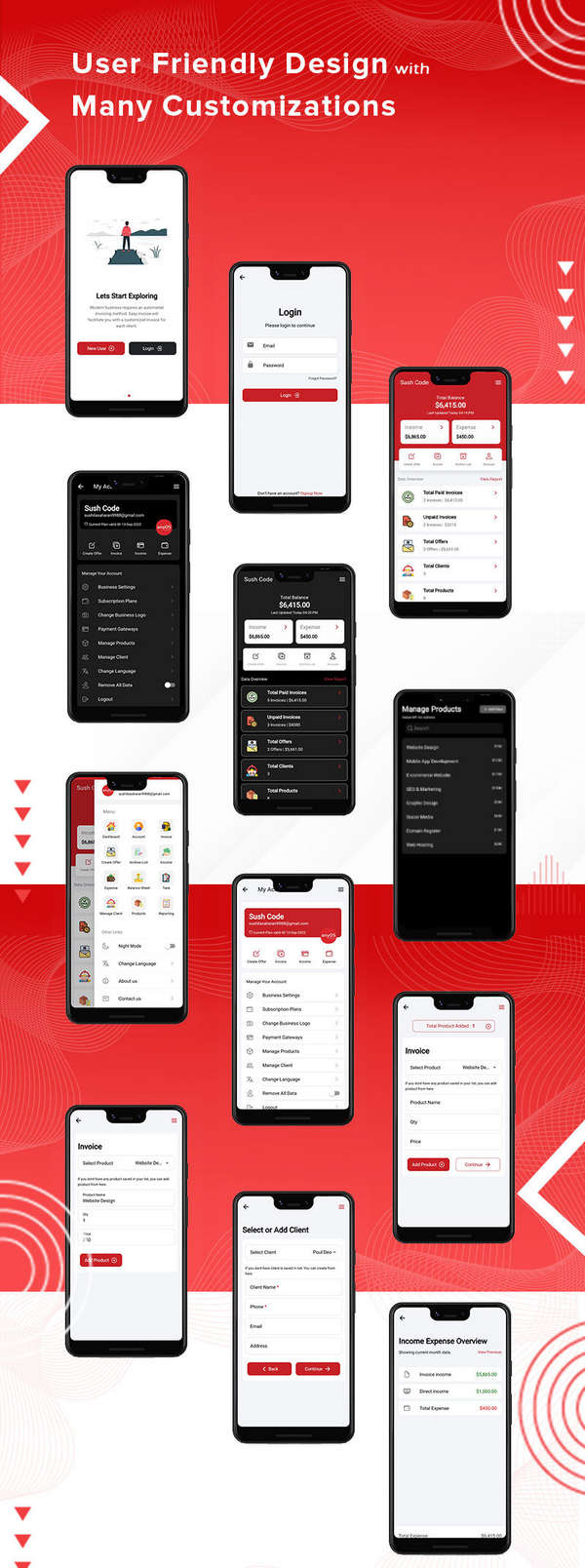 EInvoice企业发票和财务管理系统全端APP源码V2.0（Web+Android+iOS）