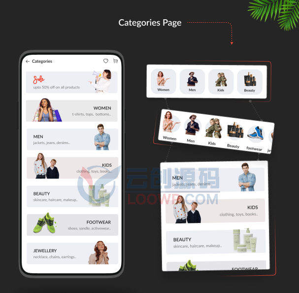 三首页Shopify电商平台购物APP源码