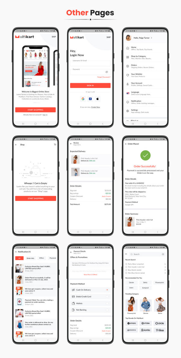 三首页Shopify电商平台购物APP源码