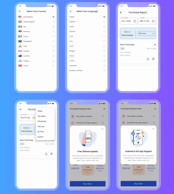 SalesMan带SaaS订阅掌上购销存POS管理系统Flutter双端APP源码V5.2