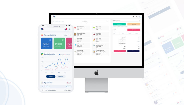 UPoS企业POS收银和进销存系统Flutter双端APP源码V1.2 带Web前后端