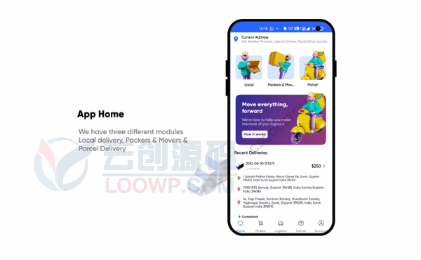 PParcel同城包裹货物送货Android应用APP源码完整解决方案V1.3