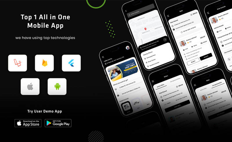 仿InDriver带竞价系统出租车打车系统Flutter全端APP源码V2.0
