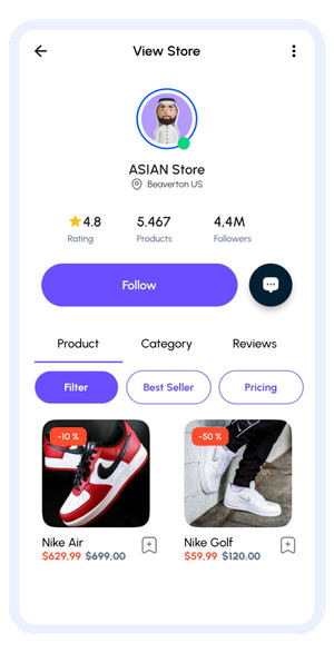 95+屏幕短视频直播社交媒体应用Flutter双端APP UI模板