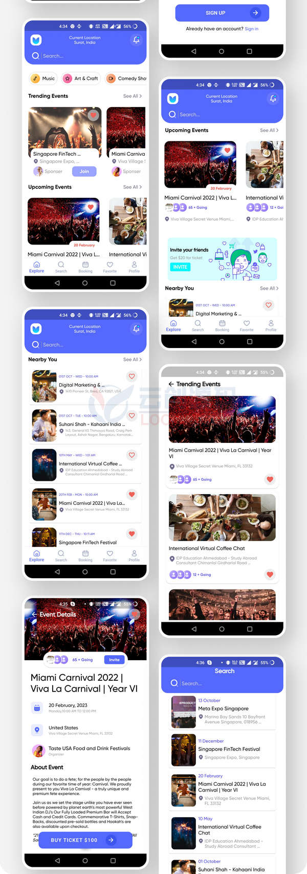 BookEvent活动门票预订管理系统Flutter手机APP源码V1.2