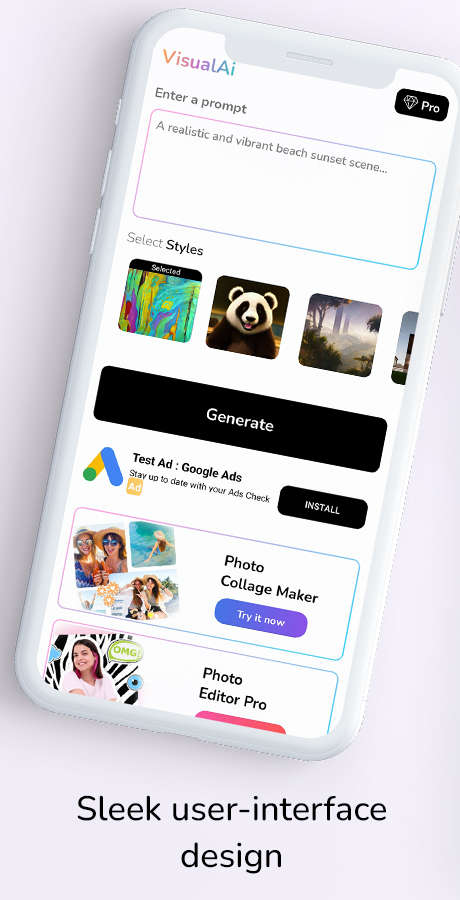 VisionAI智能照片编辑器和AI绘画Android手机APP源码V2.0