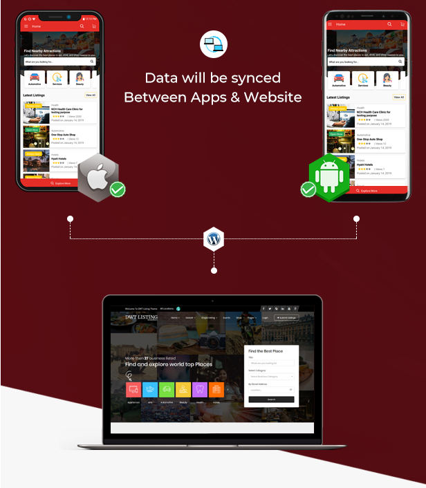 BizList同城周边生活服务实体商店列表React Native双端APP源码V2.1.4