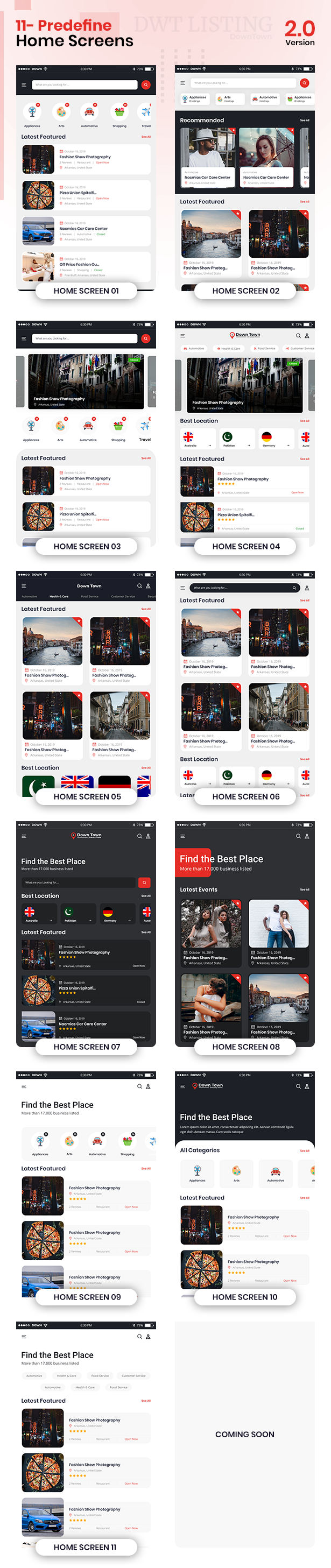 BizList同城周边生活服务实体商店列表React Native双端APP源码V2.1.4