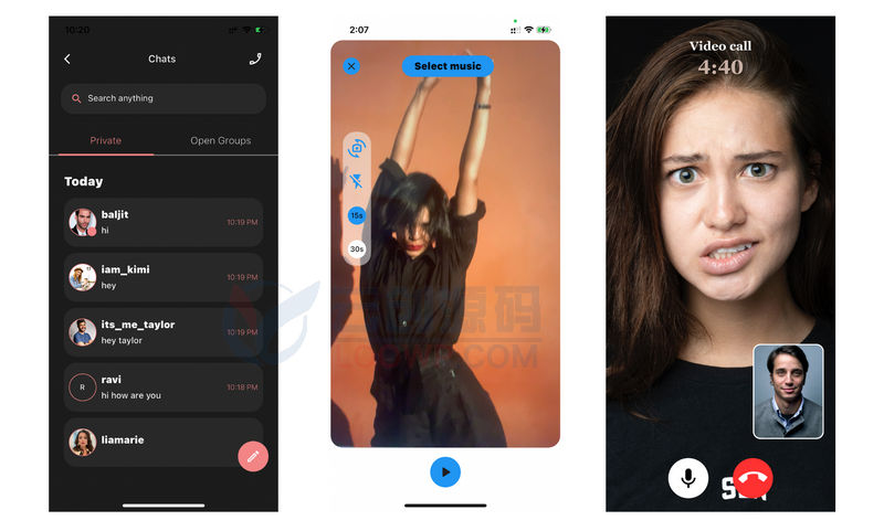 Flutter带电商即时通信社交APP源码含后端V1.6