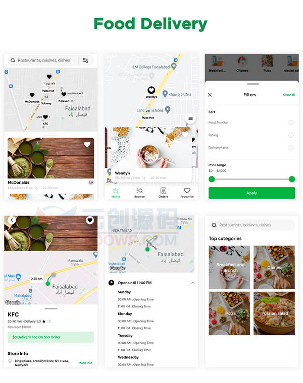 仿Careem送餐|送包裹|手机打车多服务合一Android端APP源码