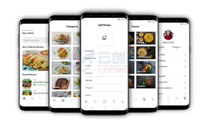 Recipes美食做法食谱分享Flutter双端APP源码V1.8 含Laravel后端