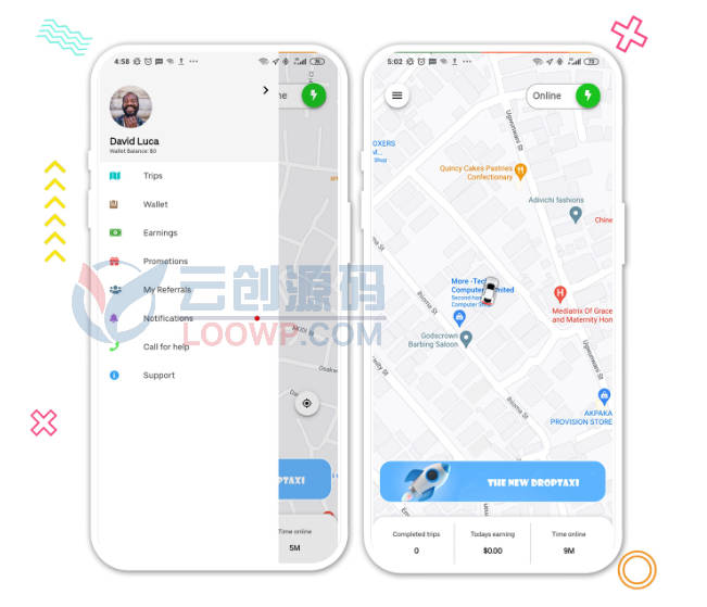 CallTaxi带后台调度网约车打车系统Android+iOS双端原生APP源码V2.1