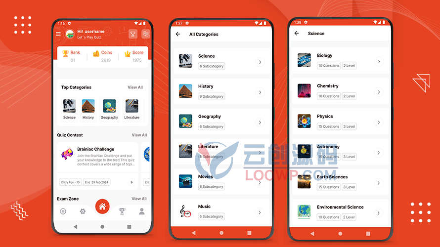 QuizMe在线考试测验系统Flutter应用APP源码V2.0