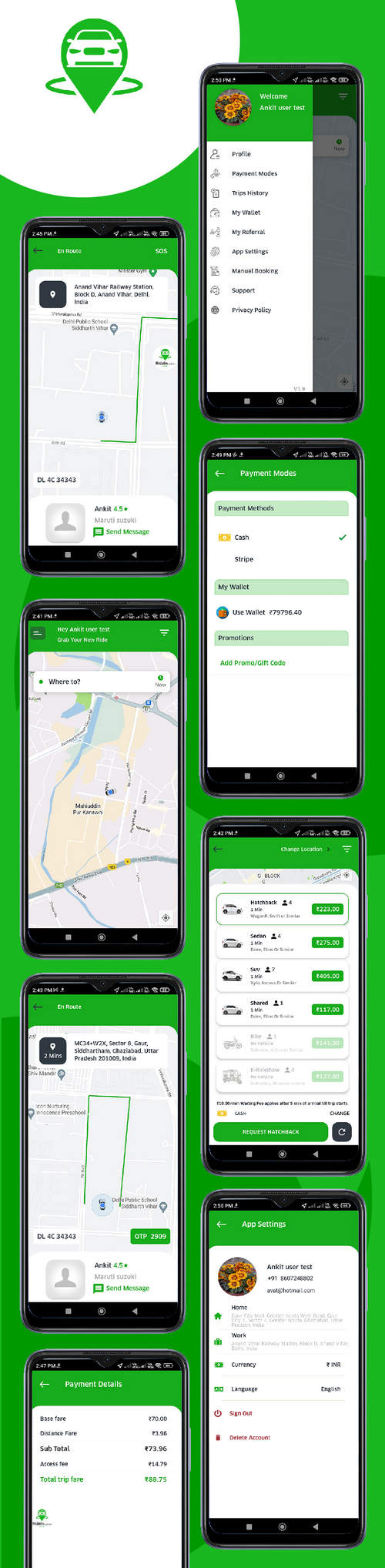 RideWay仿Uber出租车预约打车系统iOS原生APP源码V2.2