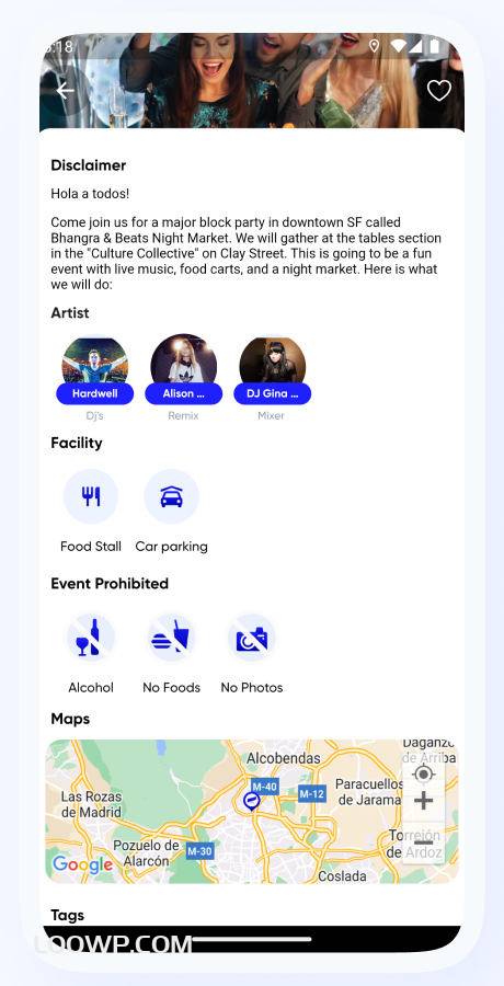 TicketMate多商户活动门票销售平台Flutter掌上订票APP源码V1.2 - 文章相册插图