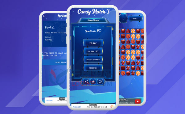 糖果消消乐休闲游戏Android原生APP源码+Web前后端+变现系统