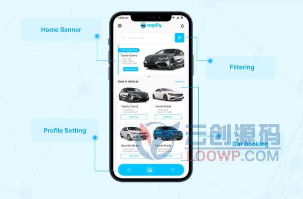 RentNow在线汽车租赁预订平台Flutter+Web前后端源码