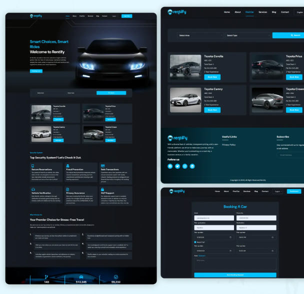 RentNow在线汽车租赁预订平台Flutter+Web前后端源码