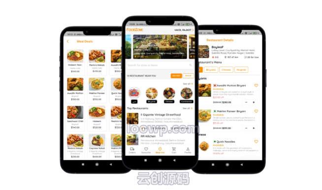 多商户餐厅订餐系统Flutter全端APP源码(餐厅店主+用户+外卖员APP)