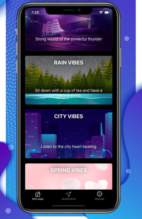 苹果手机iOS自然之音助眠应用APP源码