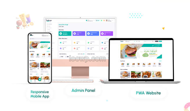 Flutter多店版手机点餐外卖系统APP源码/Whatsapp订餐/POS系统/带Web前端