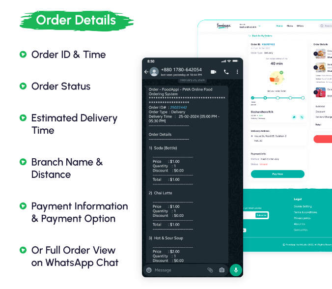 Flutter多店版手机点餐外卖系统APP源码/Whatsapp订餐/POS系统/带Web前端