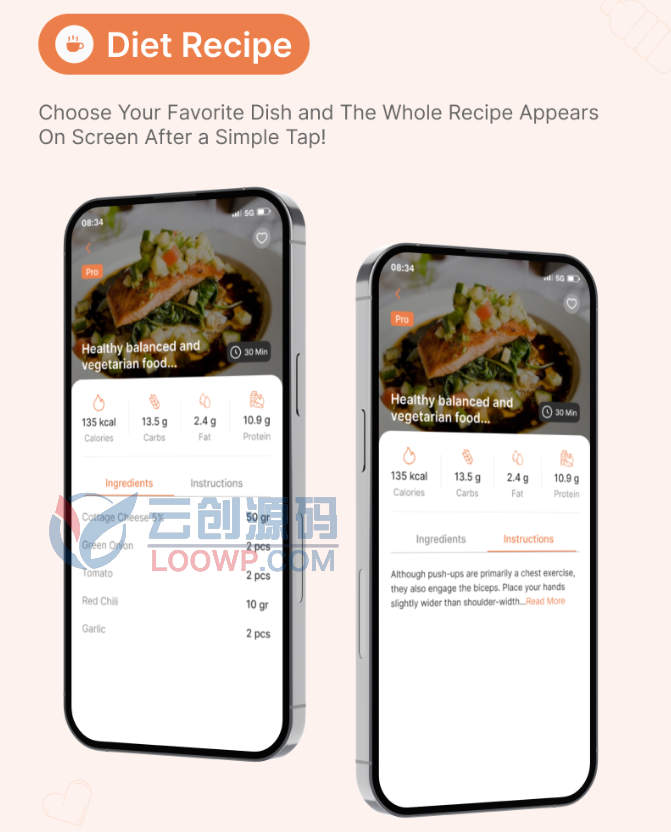 Flutter瘦身减脂运动锻炼APP源码/ChatGPT集成/多语言